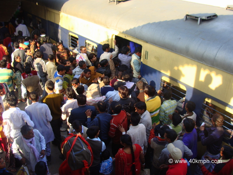 EMU Train, New Delhi Railway Station, India