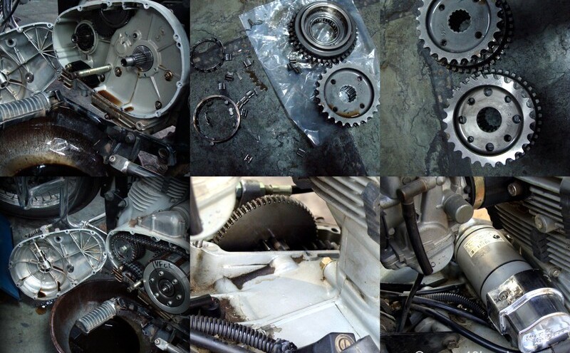 Royal Enfield Thunderbird Disintegrated Sprag Clutch Gear Set Assembly and Starter Motor Replacement