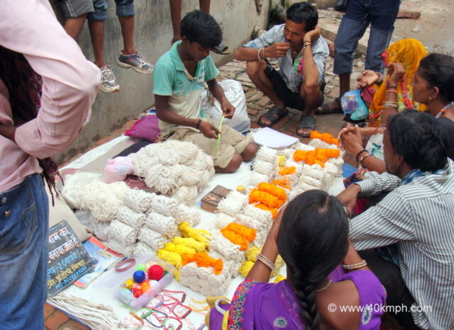 Janeu (Sacred Thread) Seller at Vrindavan, Uttar Pradesh, India
