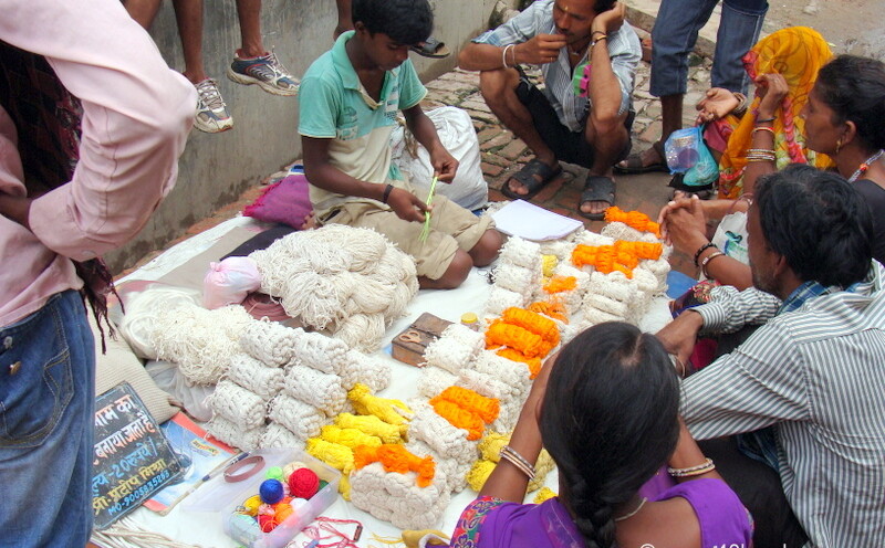 Janeu (Sacred Thread) Seller at Vrindavan, Uttar Pradesh, India