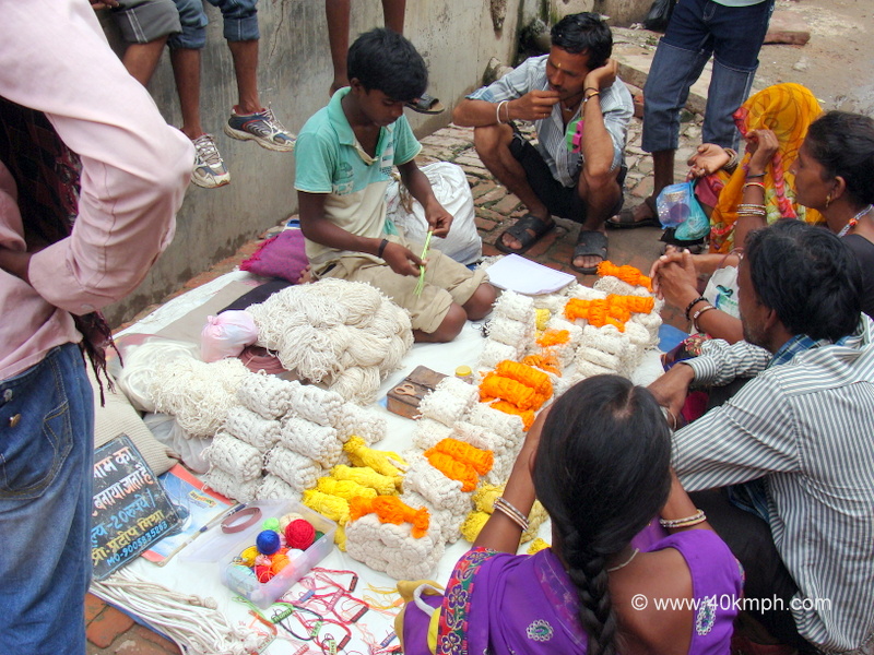 Janeu (Sacred Thread) Seller at Vrindavan, Uttar Pradesh, India