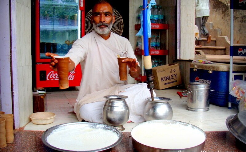 Kulhad Lassi near Sudama Mandir, Barsana, Uttar Pradesh, India