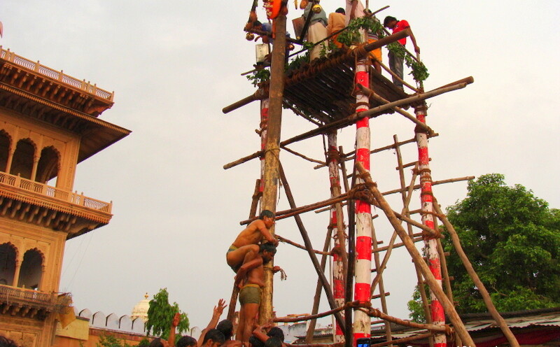 Latthe Ka Mela, Rangji Temple, Vrindavan, Uttar Pradesh, India