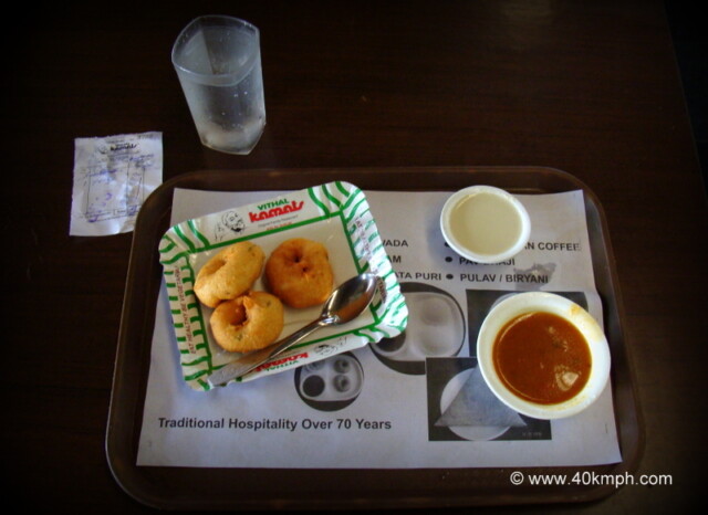 Medu Vada for Breakfast at Vithal Kamats Family Restaurant