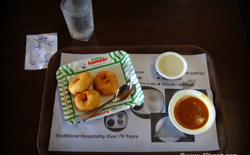 Medu Vada for Breakfast at Vithal Kamats Family Restaurant