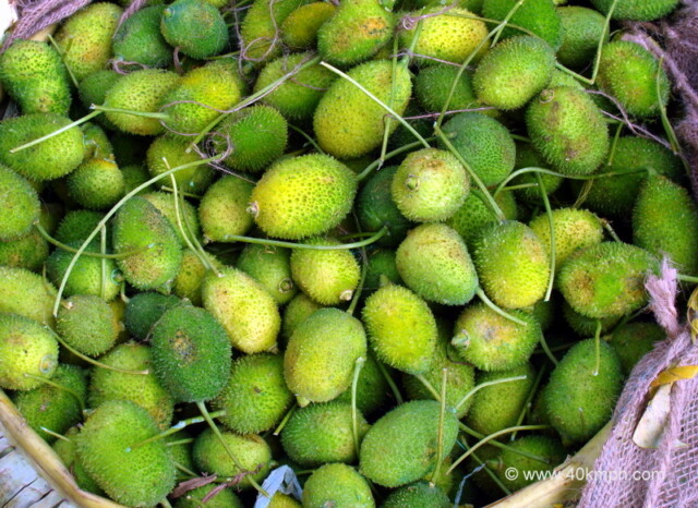 Teasel Gourd at Sabzi Bazar, Loi Bazar, Vrindavan, Uttar Pradesh, India