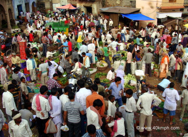Wholesale Vegetable Market at Loi Bazar, Vrindavan, Uttar Pradesh, India