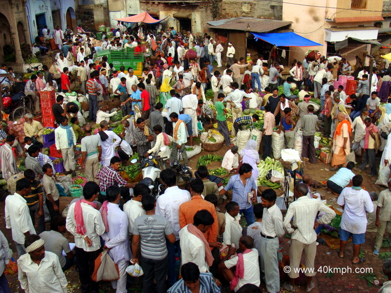 Wholesale Vegetable Market at Loi Bazar, Vrindavan, Uttar Pradesh, India