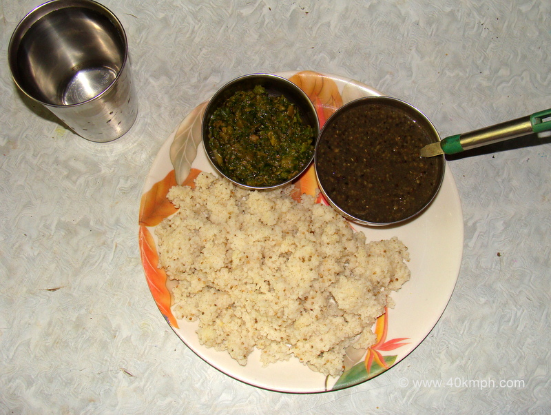 Arbi aur Kashifal ke Patte ki Sabzi, Ches, Jhangora - Food of Uttarakhand