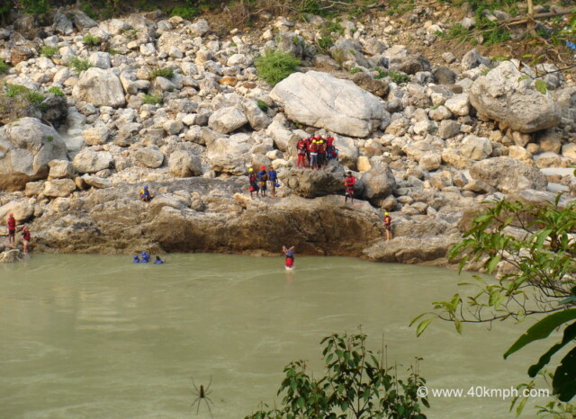 Cliff Jumping, Neer Gaddu, Rishikesh, Uttarakhand, India