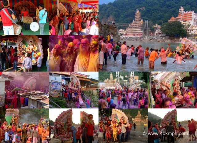 Durga Visarjan 2013, Tapovan, Rishikesh, Uttarakhand, India