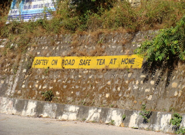 Road Safety Slogan at Gular, Tehri Garhwal, Uttarakhand, India