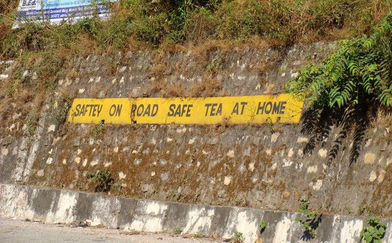 Road Safety Slogan at Gular, Tehri Garhwal, Uttarakhand, India