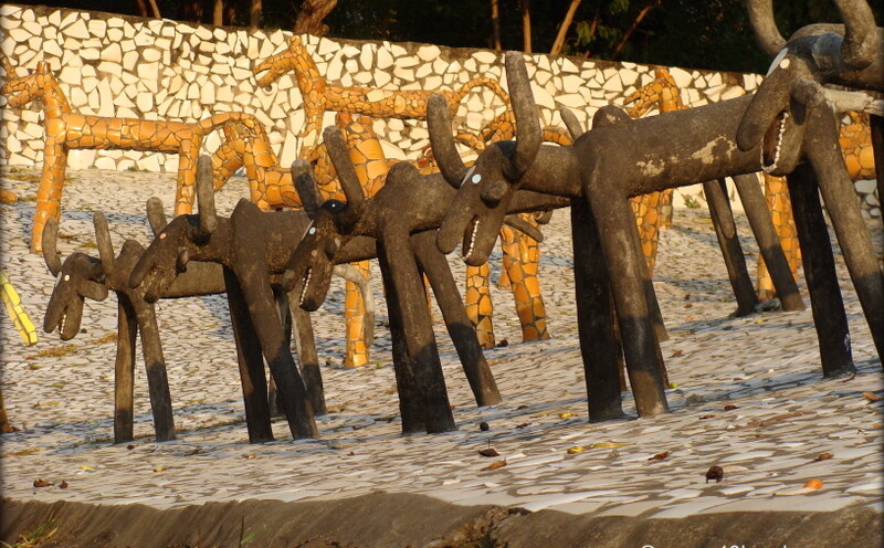 Animal Sculptures at Rock Garden, Chandigarh
