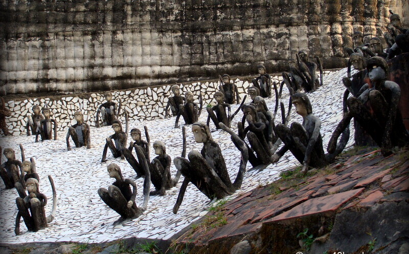 Monkey Sculptures at Rock Garden, Chandigarh
