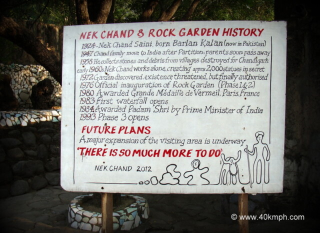 Nek Chand and Rock Garden History