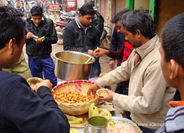 Small Kachori in Varanasi, Uttar Pradesh, India