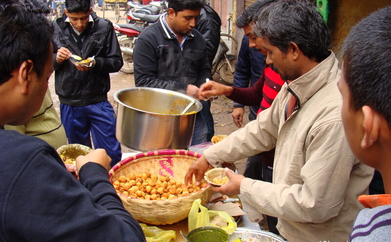 Small Kachori in Varanasi, Uttar Pradesh, India