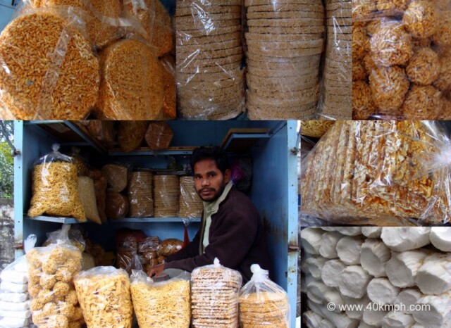 Traditional Sweets and Snacks Shop at Besant College Road, Varanasi, Uttar Pradesh, India