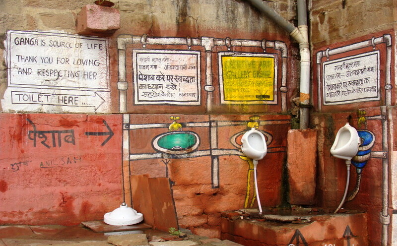Clean Ganga Initiative at Rana Mahal Ghat, Varanasi, Uttar Pradesh, India