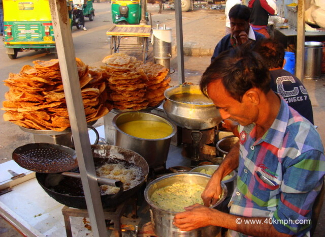 Dal Pakwan and Pakodi for Breakfast at Ahmedabad, Gujarat, India