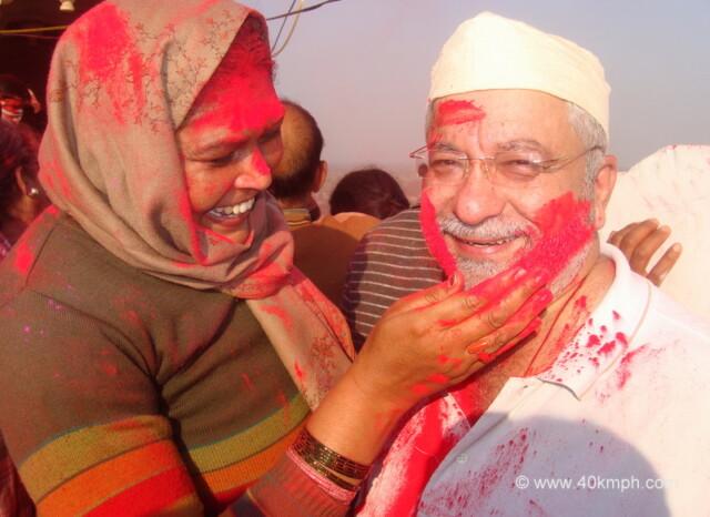 Happy Holi at Radha Rani Temple, Barsana, Uttar Pradesh, India