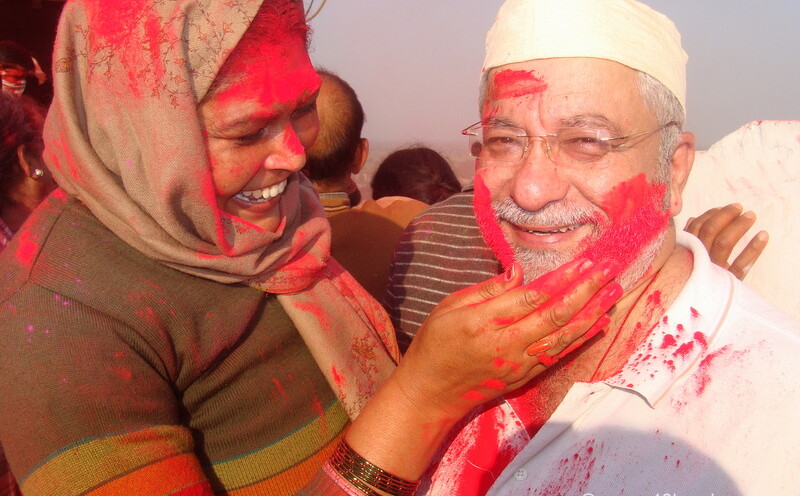 Happy Holi at Radha Rani Temple, Barsana, Uttar Pradesh, India