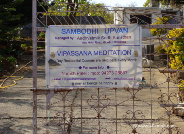 Sambodhi Upvan, Aadhyatmik Sodh Sansthan, Gau Mukh Road, Mout Abu, Rajasthan, India