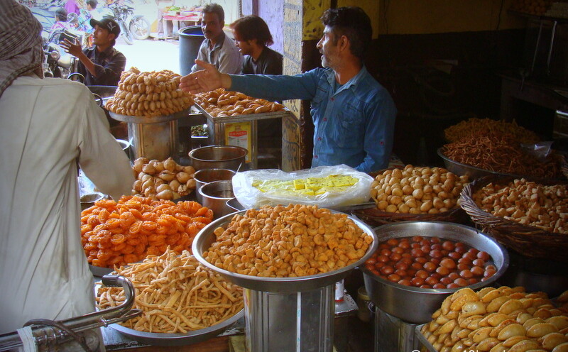 Sharma Misthan Bhandar, nearby Laxman Mandir, Bharatpur, Rajasthan, India