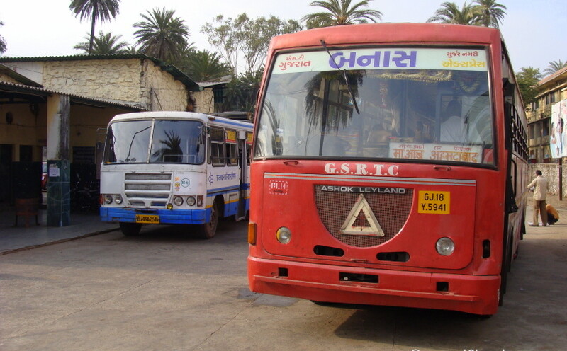 GSRTC Bus from Mount Abu to Ambaji