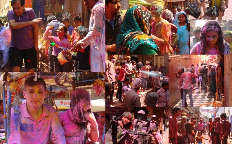 Holi 2014 in Vrindavan, Uttar Pradesh, India