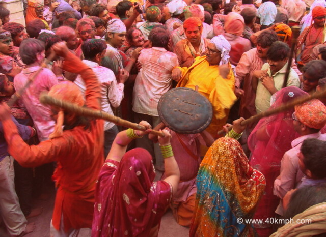 Lathmar Holi - 2014, Barsana, Uttar Pradesh, India