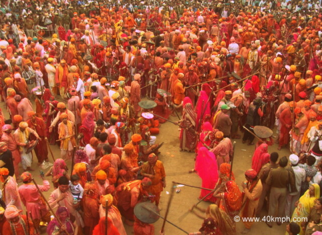 Lathmar Holi - 2014, Nandgaon, Uttar Pradesh, India