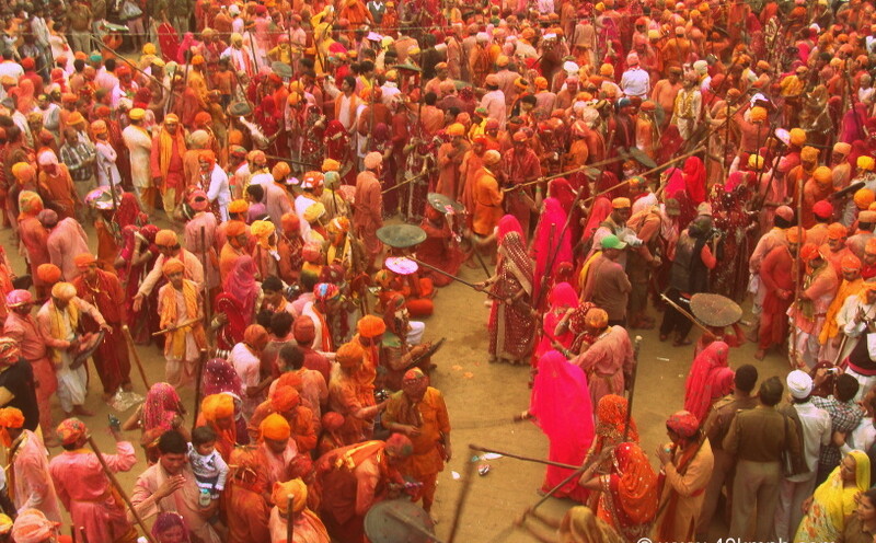 Lathmar Holi - 2014, Nandgaon, Uttar Pradesh, India