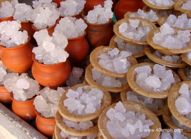 Misri Crystals nearby Dauji Temple at Baldeo (Mathura), Uttar Pradesh, India