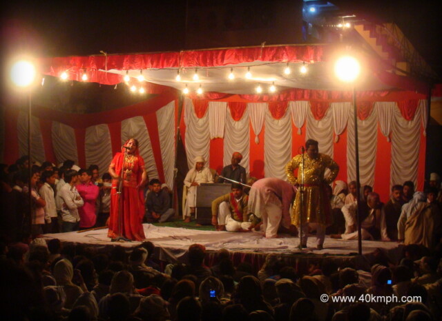 Nautanki (Folk Theatre) at Phalen Village, Mathura, Uttar Pradesh, India