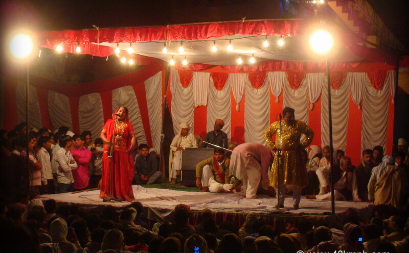 Nautanki (Folk Theatre) at Phalen Village, Mathura, Uttar Pradesh, India
