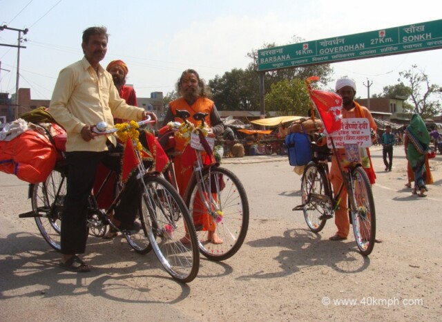 Sadhus Journey from Vrindavan to Vaishno Devi by Bicycle