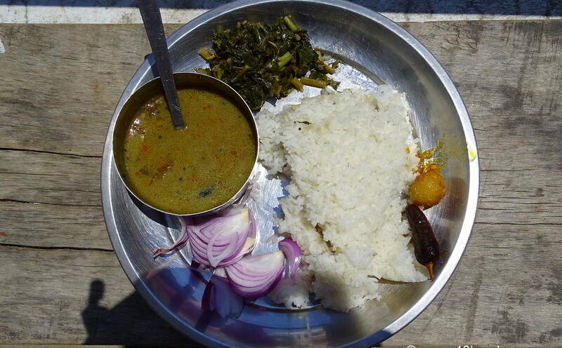 Chausa ki Dal, Chaulai ka Saag, Mota Chawal - Traditional Dish of Uttarakhand