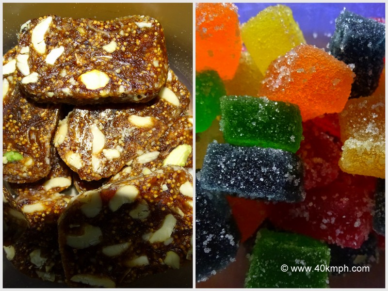 A Collage of Sweets - Anjeer Soft Chikki and Jelly