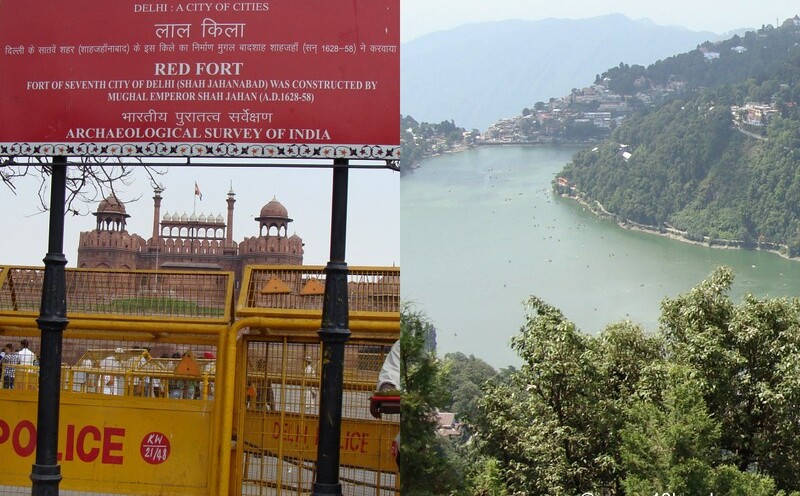 A Collage of Two Cities - Delhi and Nainital