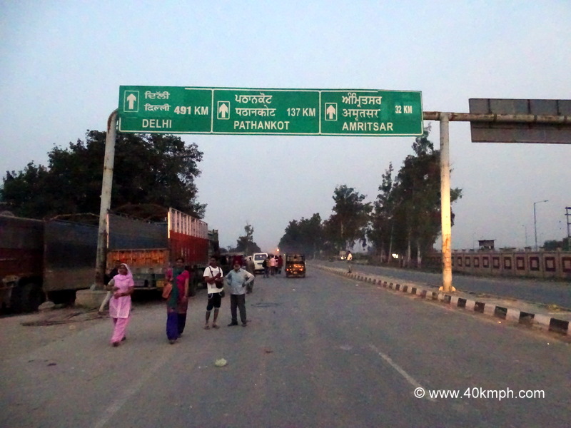 Distance from Wagah Border (Punjab, India) to Various Cities