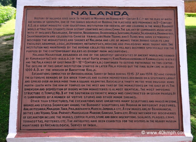 History of Nalanda (Bihar, India)