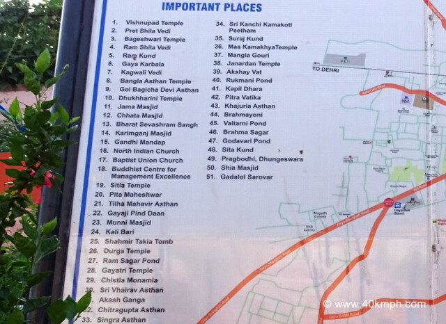 Important Places in around Gaya City, Bihar, India