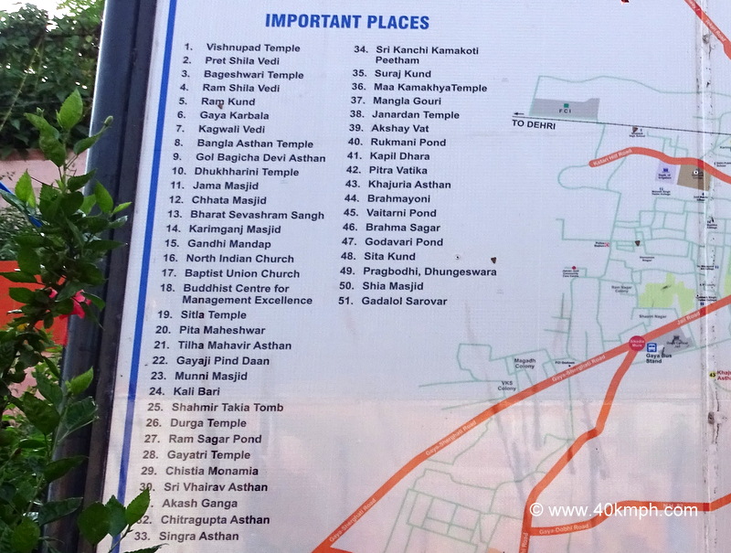Important Places in around Gaya City, Bihar, India
