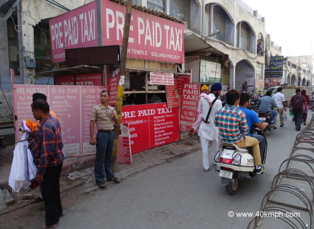 Prepaid Taxi Booth nearby Golden Temple, Amritsar, Punjab, India