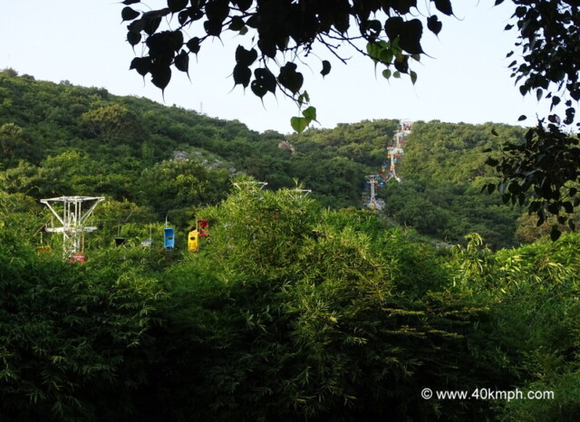 Ropeway for Shanti Stupa at Rajgir, Bihar, India