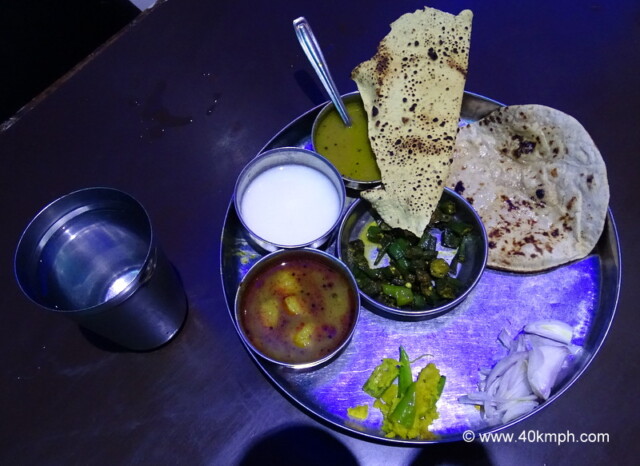 Unlimited Gujarati Veg Thali for Dinner in Amritsar, Punjab, India
