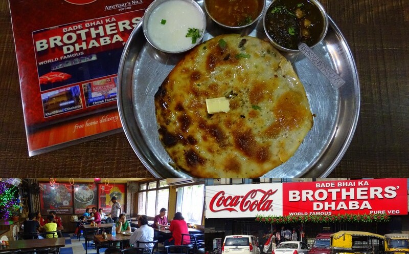 Breakfast at Bade Bhai Ka Brothers Dhaba, near Town Hall, Amritsar, Punjab