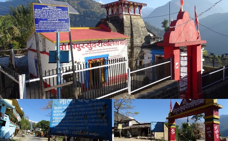 Maa Tripura Sundari Lalita Mai Temple at Nalachatti near Guptkashi, Uttarakhand, India